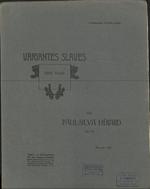 Variantes slaves pour piano, op. 130.